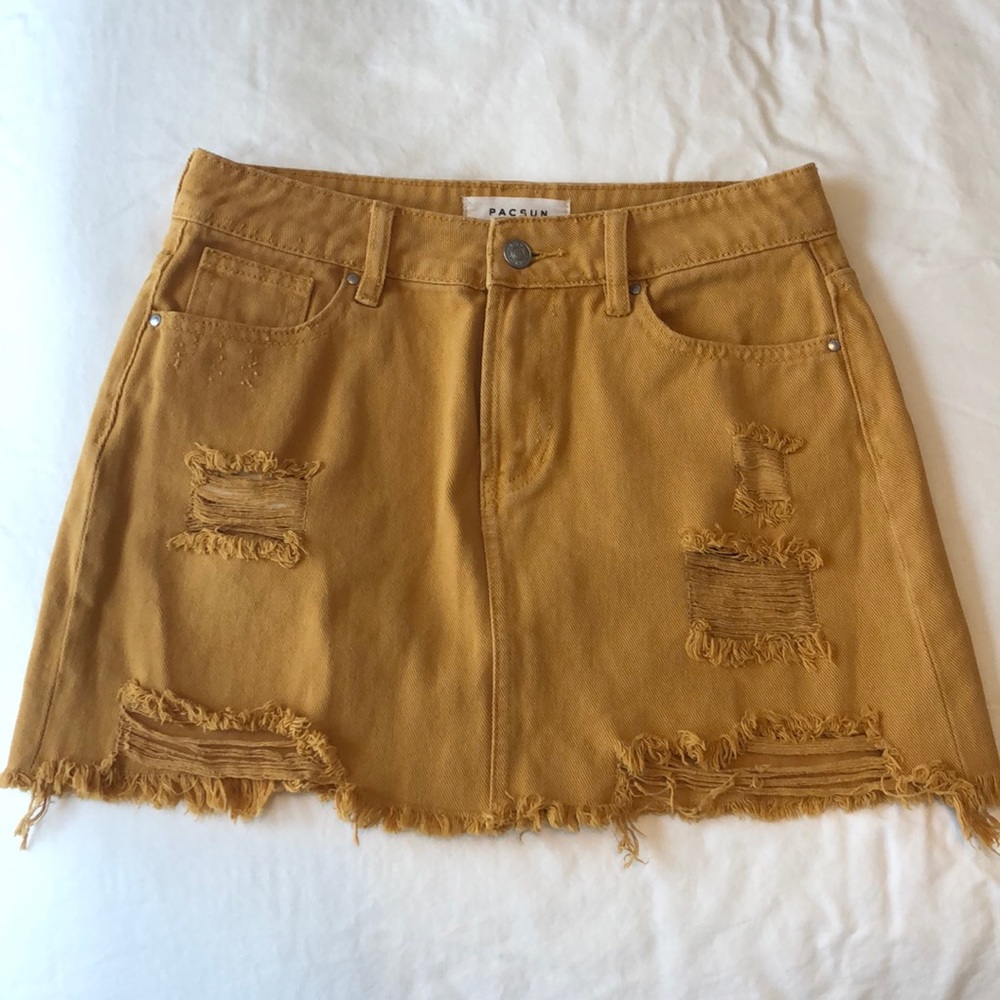 Mustard Yellow Pacsun Skirt